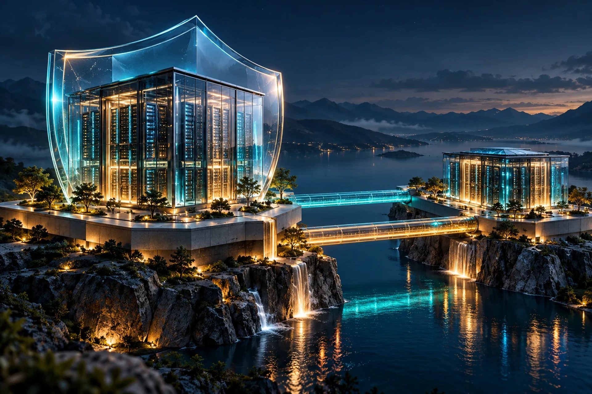 Protected infrastructure connected to a recovery environment